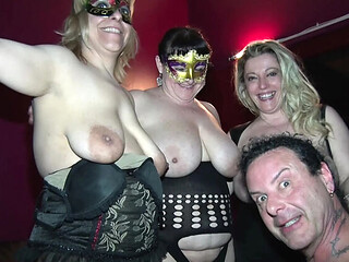 Big Mess in Turin: Busty Mature Blonde Gets Ganged and Squirts