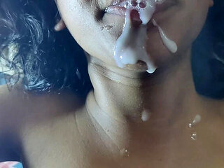 Telugu Hard Fucking with Step Sister - Blowjob and Cum in Mouth