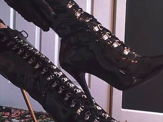 Bound for My Boots: Mistress Has You in Steel Handcuffs While She Smokes and Teases You