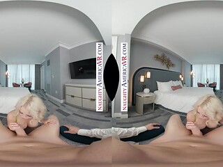 Blonde Bombshell Annaleigh Reno Takes Huge Cock in VR