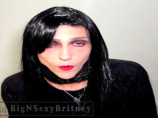 Big N Sexy Britney Goes Goth - Goth Blowjob - Full Length HD