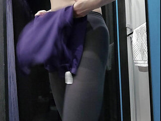 Mature Woman Takes off Her Clothes and Gets Into Her Underwear