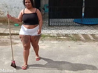 My Married Neighbor: A BBW Latina's Bareback Encounter & Cumshot