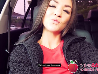 The Public Car Fucker: Hot Brunette (26 Years Old)