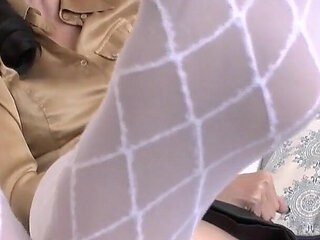 Stepaunt in New White Knee-high Stockings: Cum on My Nylon Soles POV, JOI, Lady Victoria Valente