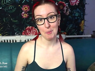 Petite emo redhead with heavy tattoos dominates and cuckolds her husband