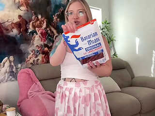 Face Stuffing &amp_ JOI Strokes For Piggy