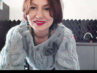 Angela Lady Licks Her Hairy Wet Pussy Solo - Russian MILF Dirty Talk & Big Natural Tits