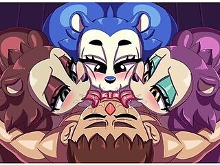 Foursome With Three Busty Phat Ass Furrys!!! - Waifu Crossing