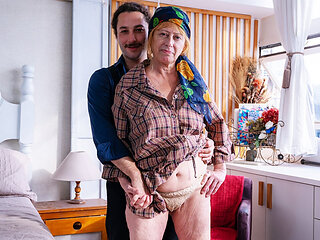 first anal sex with a ugly granny
