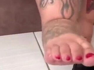 POV Lick My Sweaty Feet From the Walk