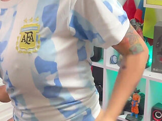 Argentine Girl Loses Bet and Has to Suck a Great Cock