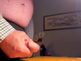 Playing with My Cock at My Desk Again