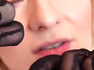 Asmr: Mesh Gloves. (no Talking) Hot MILF Slowly Sfw Video