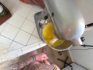 Trans Giantess Gourmet 2 - Poundcake - Solo Anal and a Huge Cumshot