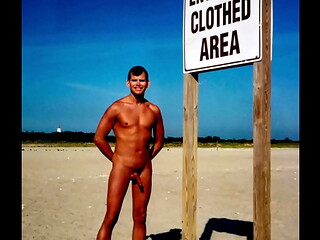 Vintage Naked in Public at Gunnison Beach in New Jersey