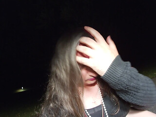 Night Time Mature CD outdoor Fun alone in the Park