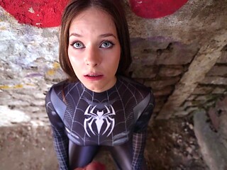 Hermione Potter German Spider Girl Takes Facial Load