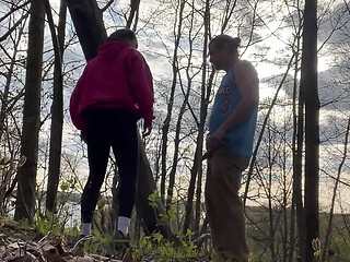 Hot MILF gets banged in the doggy position after a fun hike