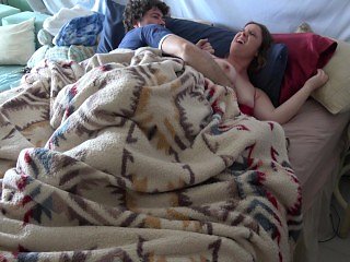 Stepson wakes up with stepmom in the bed and fucks the ...