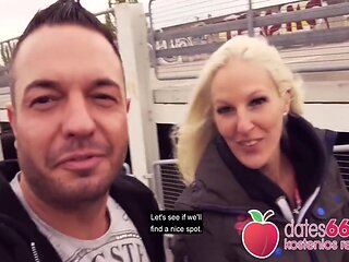 Naughty In Public: Guy Fucks 2 Milfs In The Middle Of The City