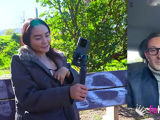 Allison Sweet is looking for a cock among her followers. Colombian shows her tits in the street!