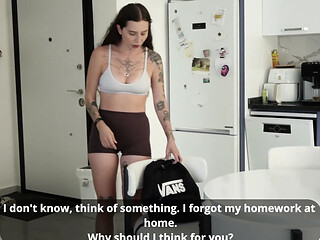 Step mommy teases naughty schoolboy with dirty pact