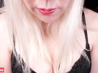 MILF helps teen to masturbate in ASMR POV