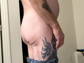 Jerk in my cock and playing with my hole