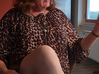 A little teasing while smoking a cigar