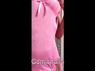 Cdmichel L Loving Life Wearing Sexy Pink Lingerie