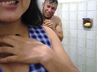 InsaciableX as Horny Anime Stepsister Sneaks into Shower for Teasing Shower POV: Loud Mo