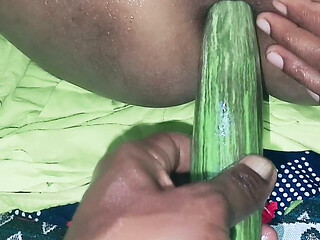 The entire water is coming out of the eggplant.