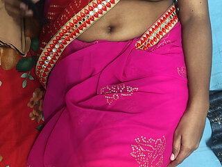 Desi indian teen doggy style in saree hot tease and made her boyfriend cum