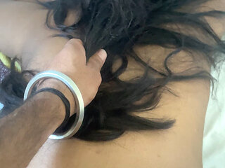 Beautiful Indian college girl alone at home and her boyfriend fuck her hard at her home.