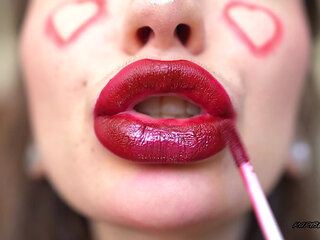 Gentle Giantess Passionate Dirty Valentine Kiss