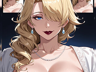Blonde GILF Hentai Porn