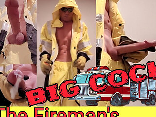 Fire Fighter Has a Big Cock and Cumshot