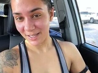 Busty brunette solo masturbation