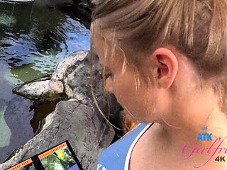 Amateur redhead sucks tons of cocks