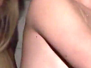 Vintage Big Blonde Babe Fucks Skinny Blonde with Strapon