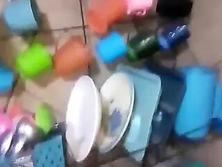 African amateur with big boobs shows off her moves