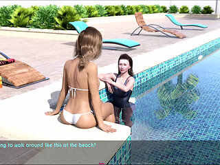 Day 3 - Free - Part 3 - Ellie and Sophia Had a Wonderful Time at the Swimming Pool