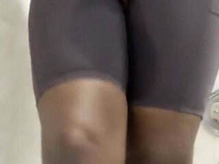 Pissing My Self in Nylon Leggings