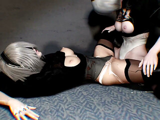 Futa Yorha 2b Is Having Sex with Another 2b Unit - Nier Automata