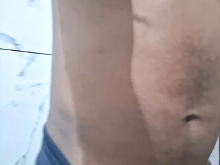 Desi boy open everything and just see his body