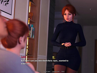 Step Mom Cassie's Dropped Out Boobs and Pervation of Futanari Luna's Hardon Huge Dick