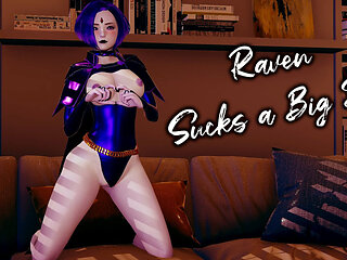 Raven Sucks a Big Dick L 3D Uncensored Hentai