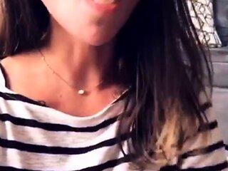 Amateur big ass brunette teen with