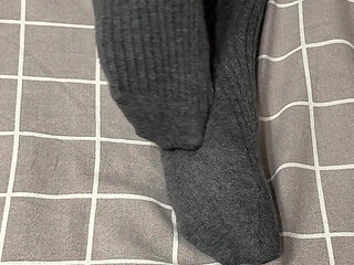 Trying on Collection of Socks, Choose Your Favorites